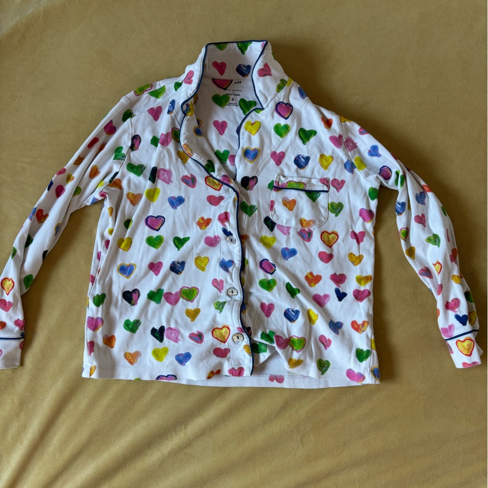 Roller Rabbit Multicolor Heart Print Top limited - Picture 2 of 2
